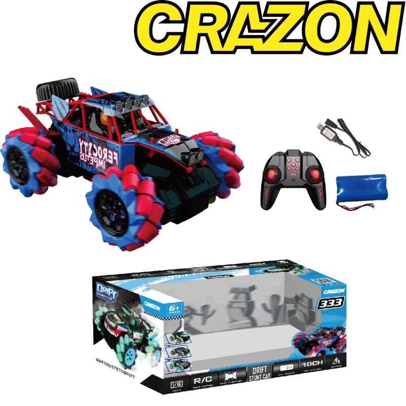 Crazon 2. 4G 4WD High Speed Drift Off-Rode - Blue And Red