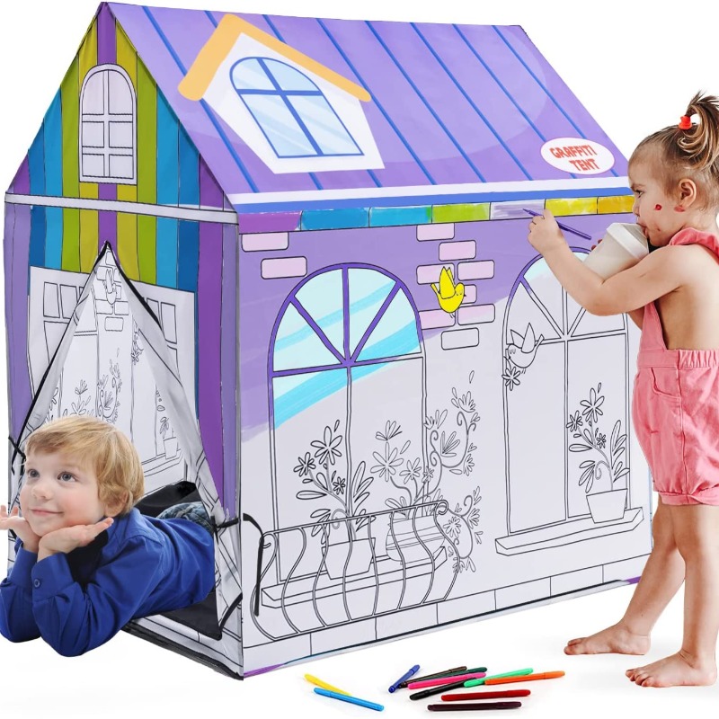 Castle Princess Graffiti Tent