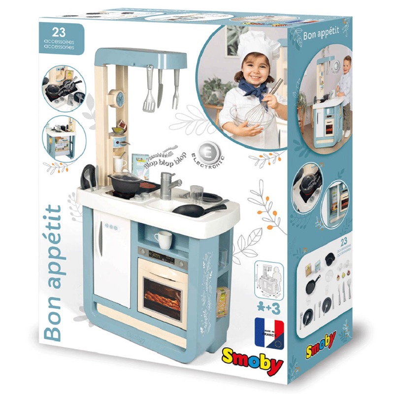 Smoby Bon Appetit Kitchen With 23 Accessories