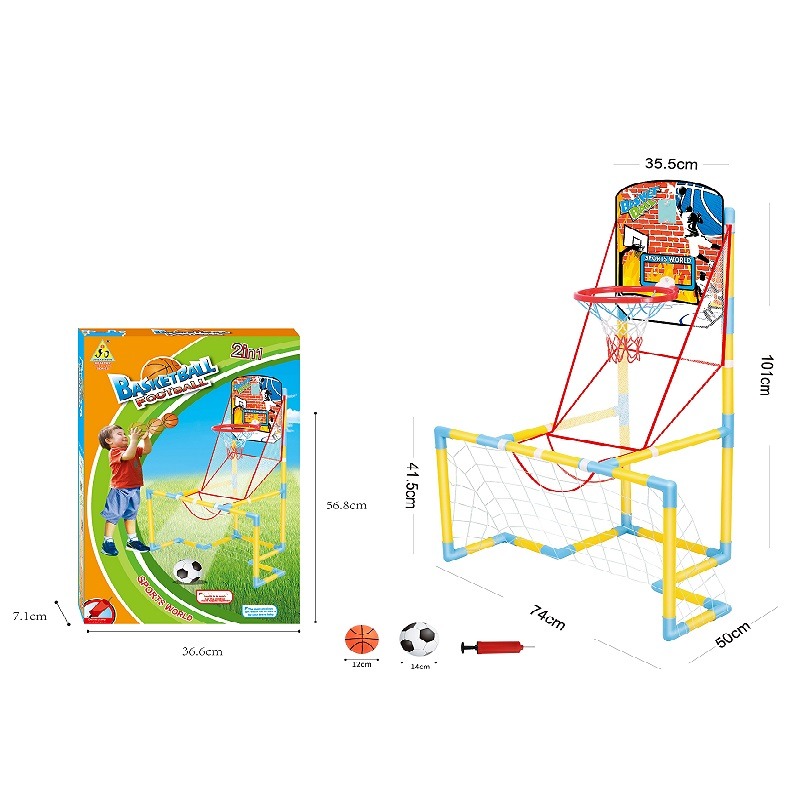 Basketball Frame Football Set 2 In 1