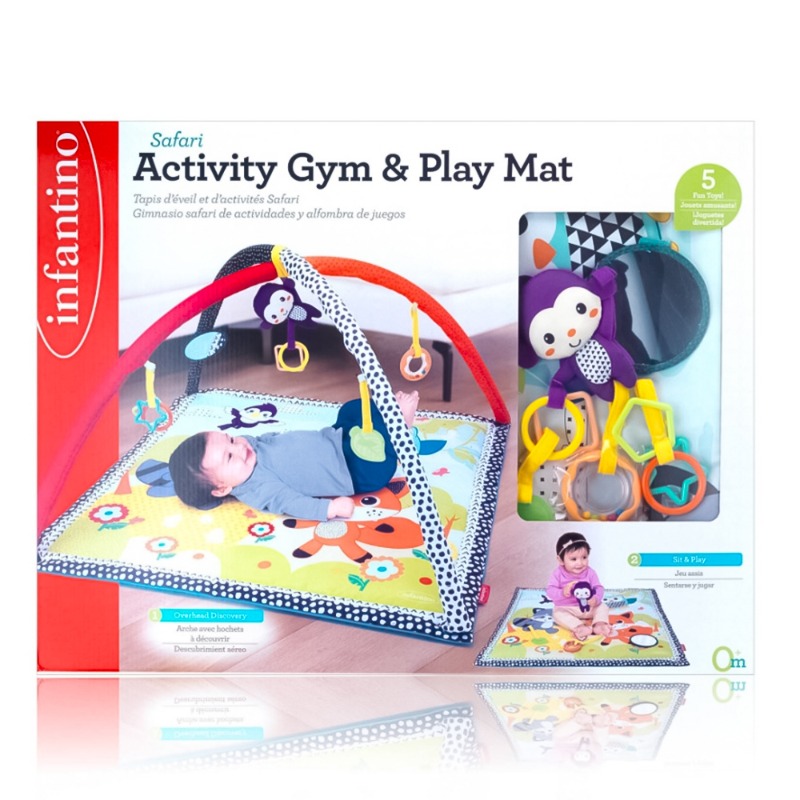 Infantino Safari Activity Gym And Play Mat