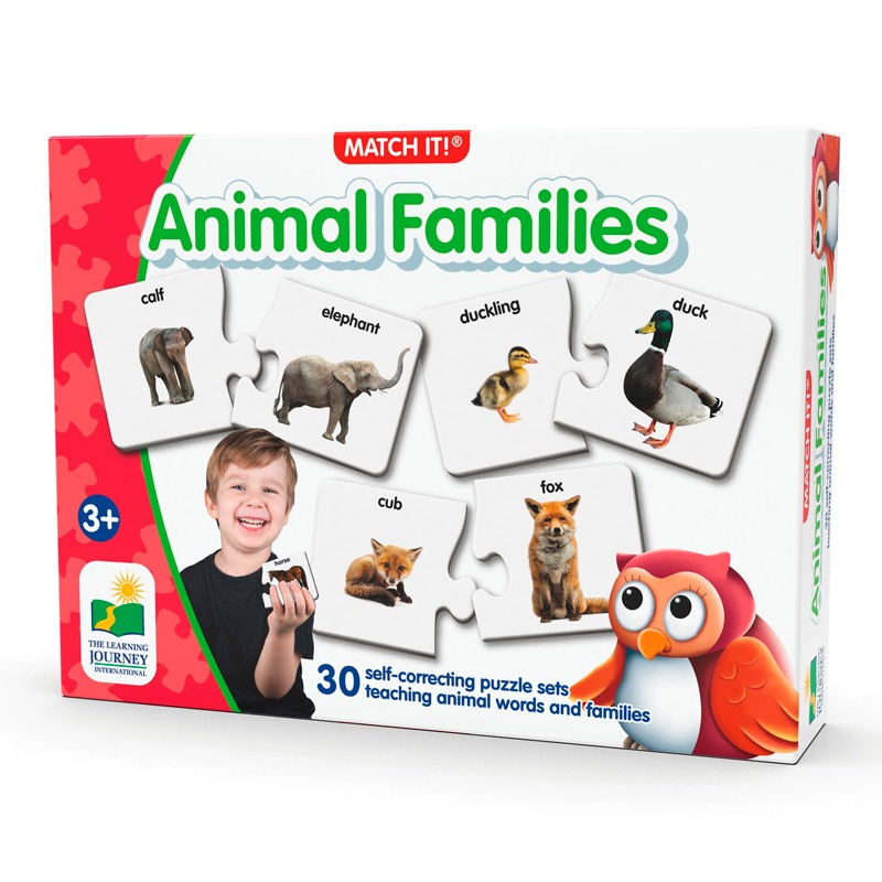 The Learning Journey Match It Animal Families