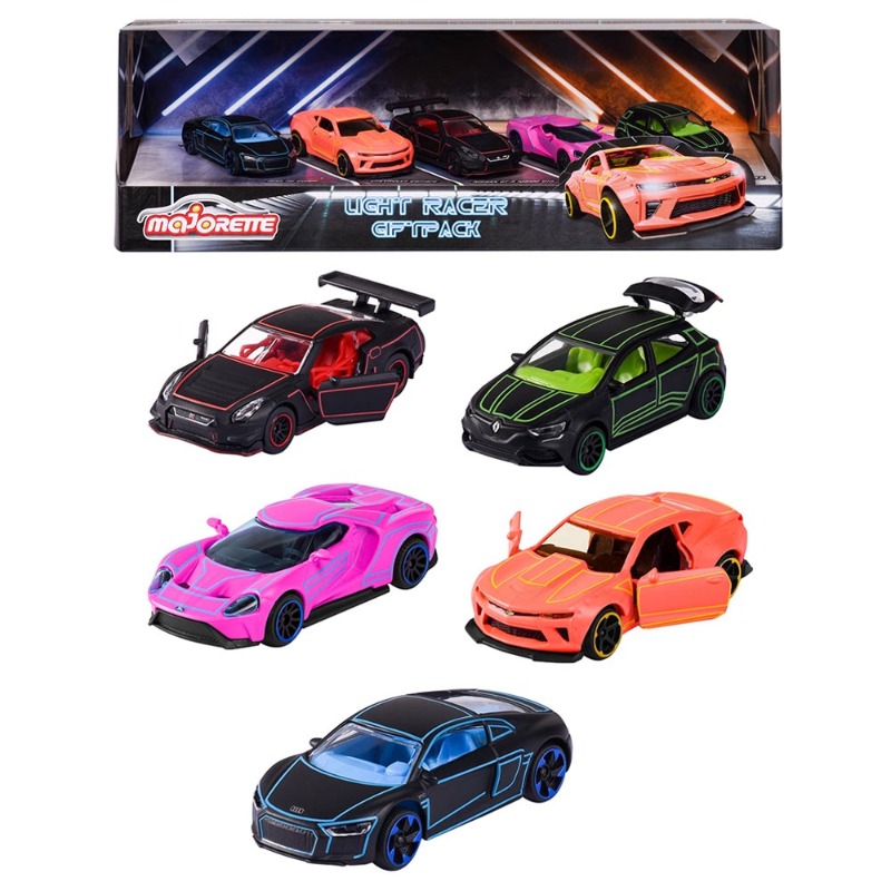 Majorette Light Racer Giftpack - 5pcs