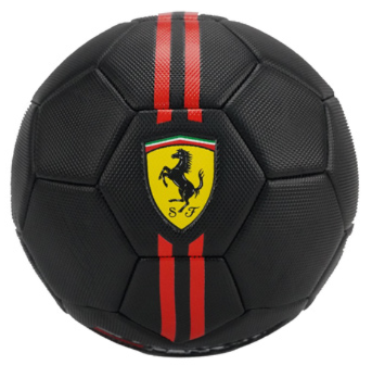 Ferrari Soccer Ball 5 With Two Stripes - Black