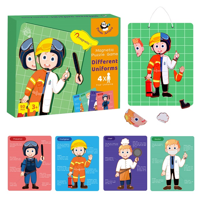 Magnetic Puzzle Game - Different Uniforms