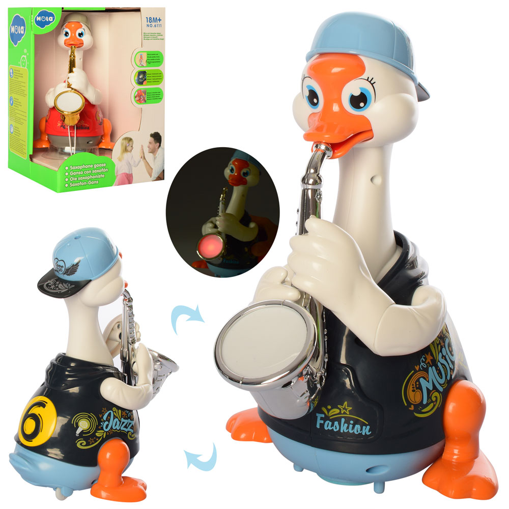 Hola Goose With Saxophone Toy
