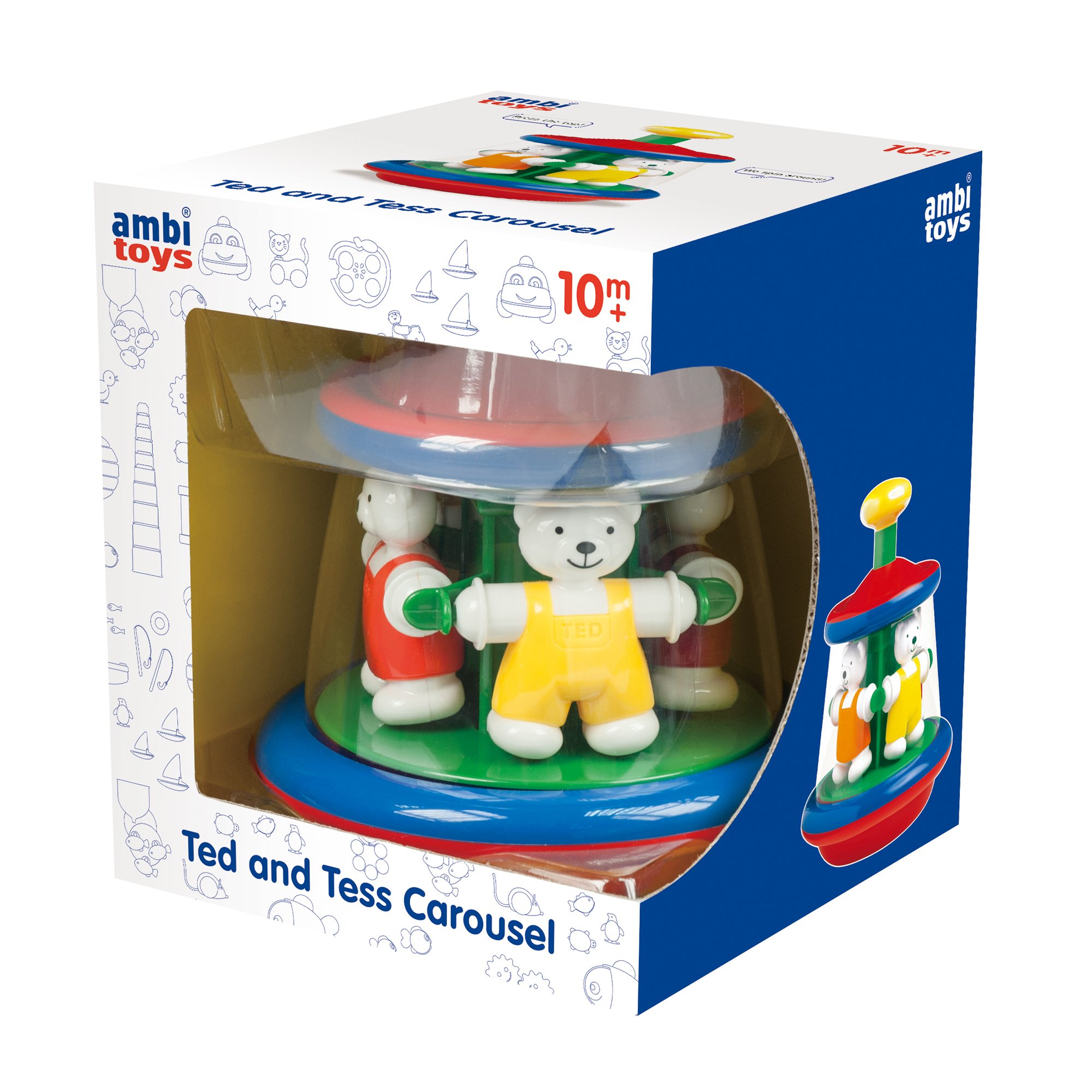 Galt Ted And Tess Carousel Toy