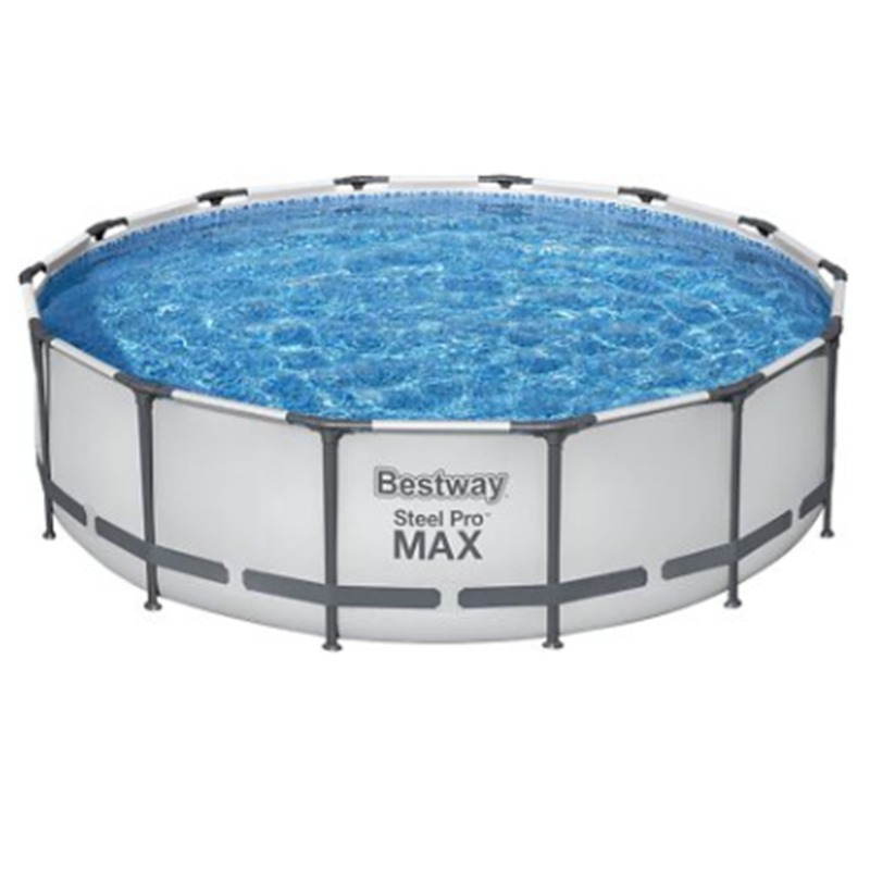 Bestway 14ft Steel Pro Max Round Frame Outdoor Pool
