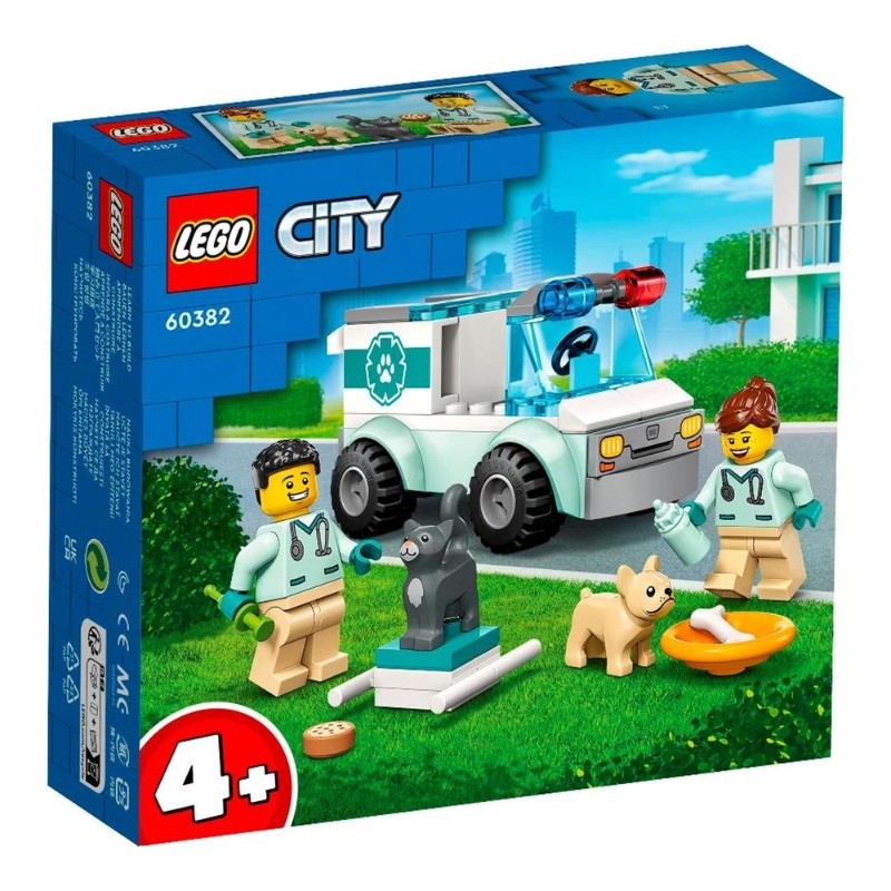 LEGO City Vet Van Rescue Building Toy Set - 58 Pcs