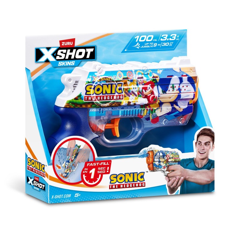 X-Shot Water Nano Fast Fill Skins Sonic Water Gun