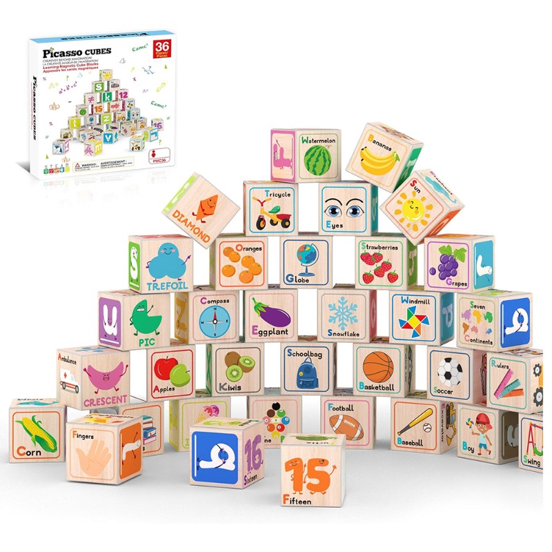 Picasso Magnetic Cubes Learning Set – 36 Pieces