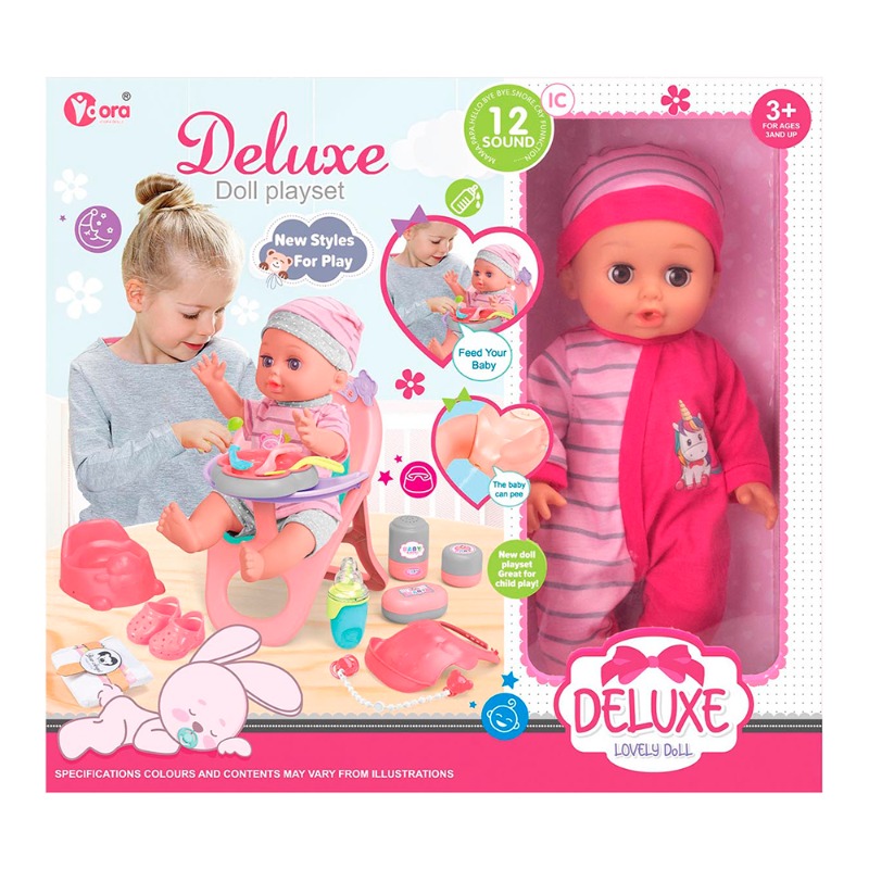 Vdora - Baby Doll Accessories Feeding Playset