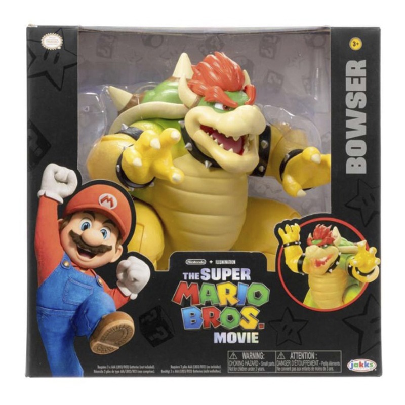 Nintendo Super Mario Movie Fire Breathing Bowser Figure