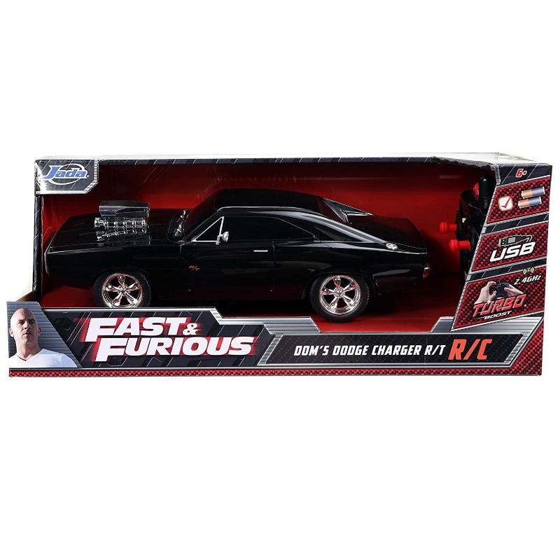 ミニカー FAST&FURIOUS Dom's Dodg e Charger RC JADA Fast & Furious Chase Twin Pack- Dom's Dodge Charger R/T