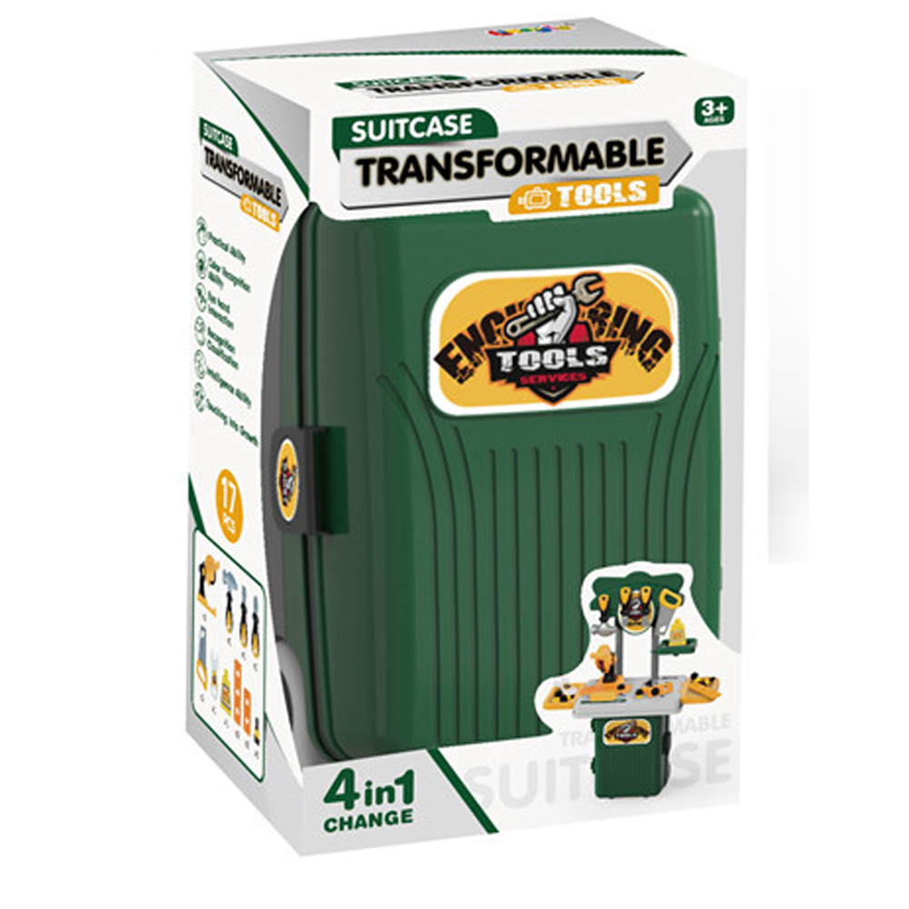 4 In 1 Transformable Carpenter Playset - Green