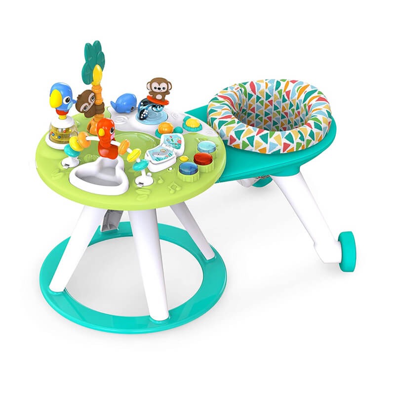 Bright Starts Around We Go 2 In 1 Activity Center And Table - Tropic Cool
