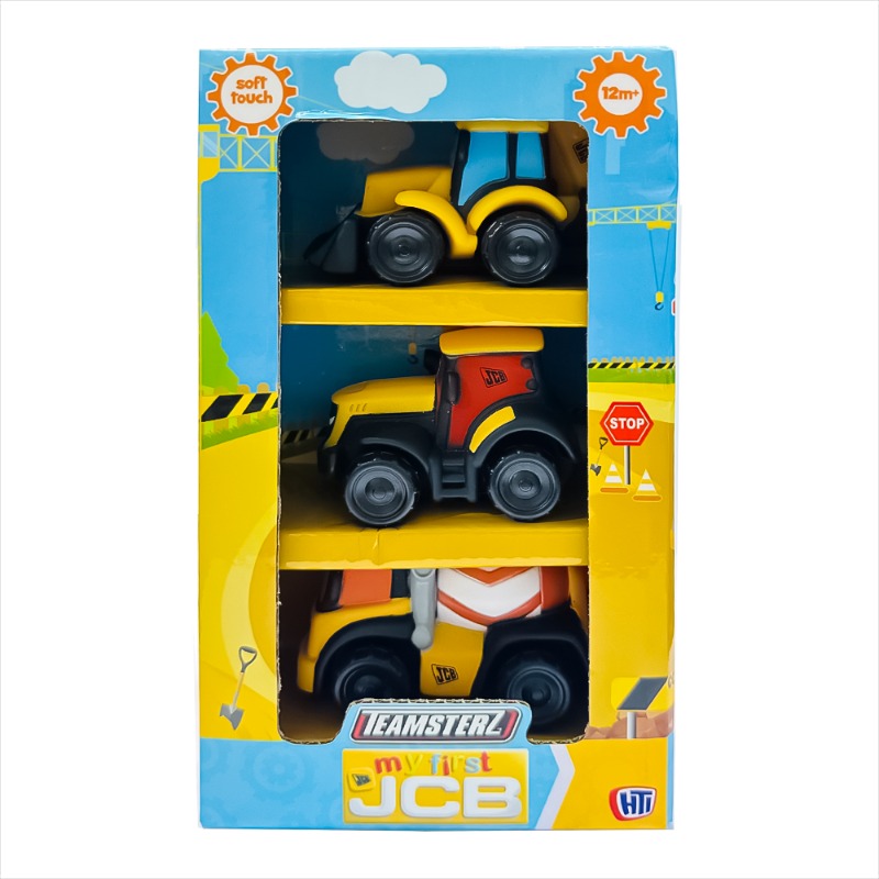 Dabdoob My 1st JCB Big Wheeler Joey Car Multi Colored 3Pcs