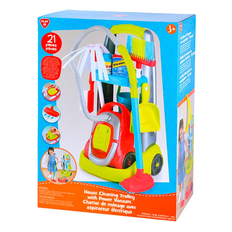 Play Go My Cleaning Trolley With Electronic Vacuum Cleaner