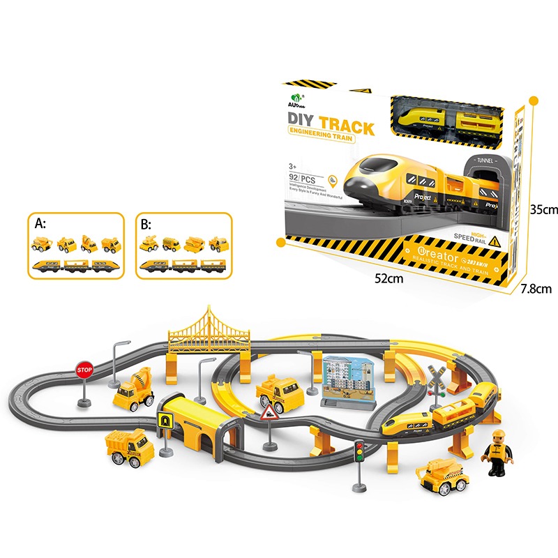 Enringing Rail Train Set - 92 Pcs