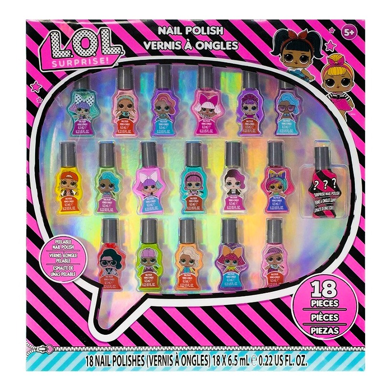 L. O. L Surprise Girl Nail Polish Set With Glittery