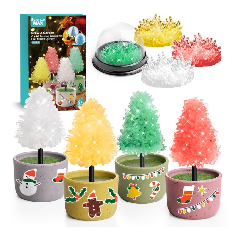 Kidewan Crystal Growing Science Kit 4 IN 1