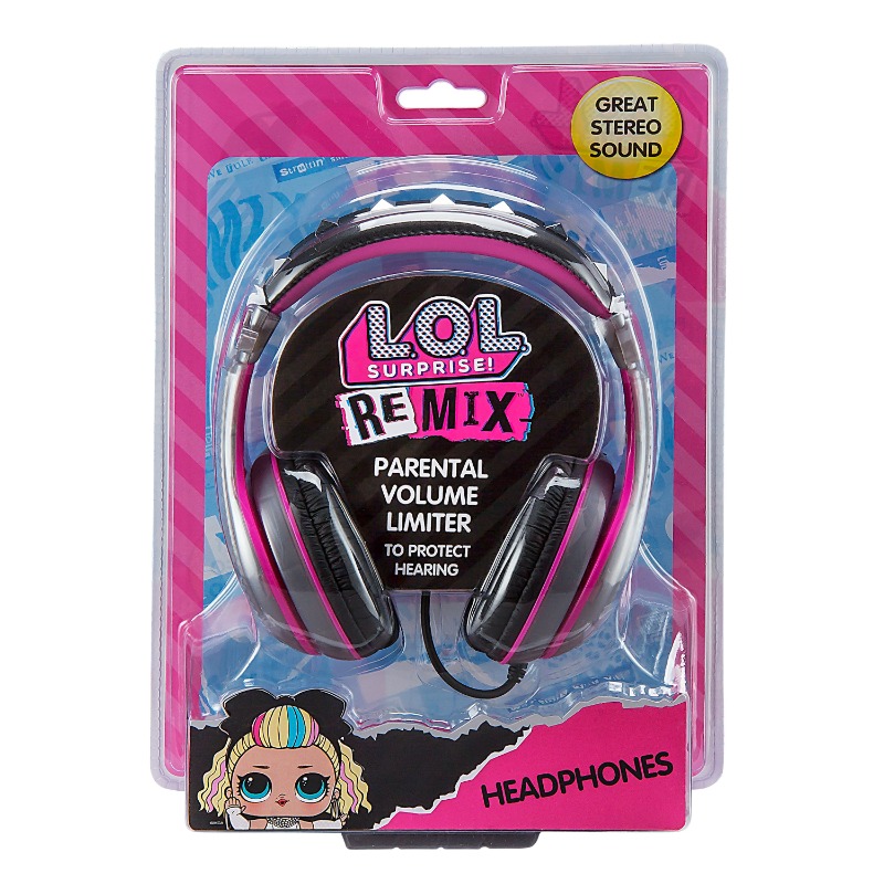 Kid Designs Lol Surprise Kid Safe Wired Bluetooth Headphone