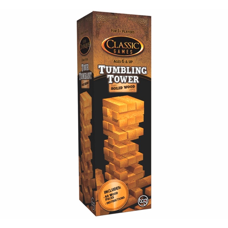 Classic Games Tumbling Tower Solid Wood