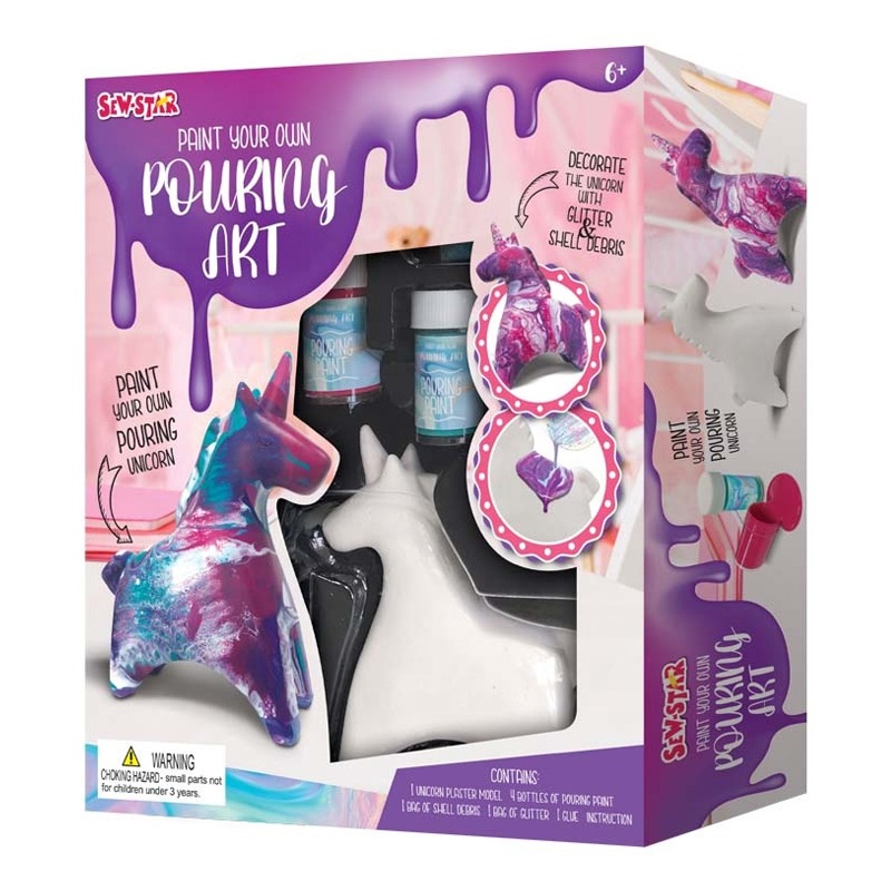 Sew Star Unicorn Paint Your Own Pouring Art