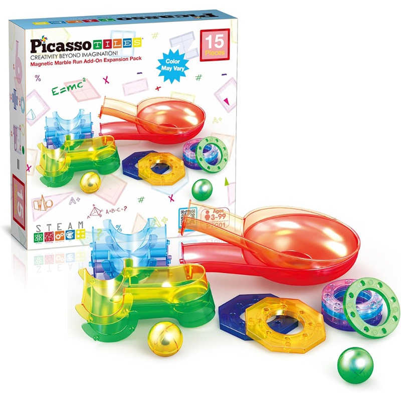 Picasso Magnetic Marble Run Exp Pk 15pcs