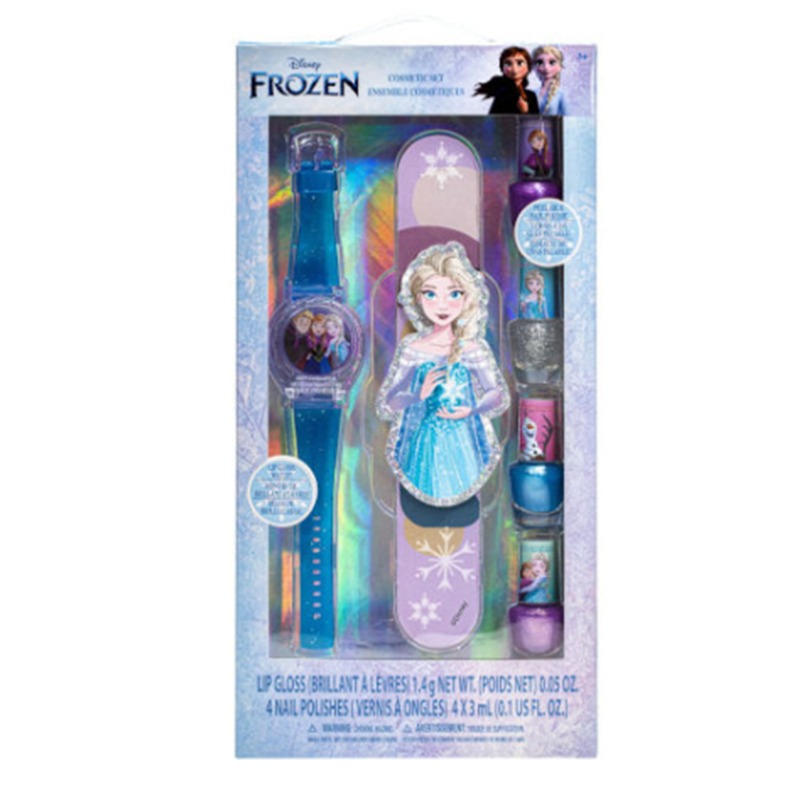 Disney Frozen 4 Color Nail Polish Set with Watch