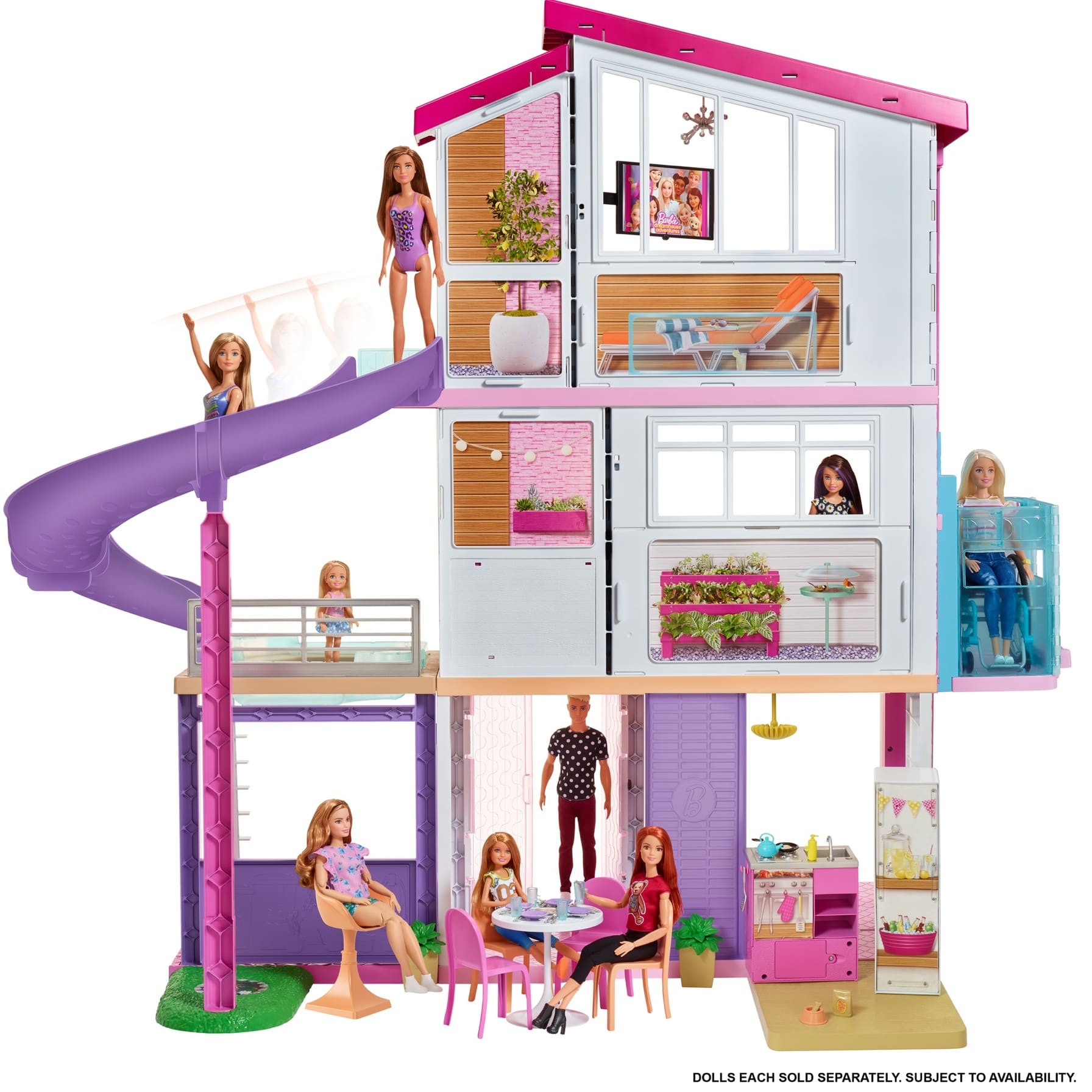 barbie dream house with elevator