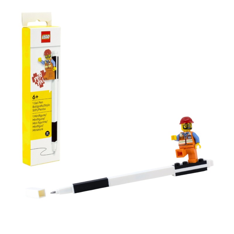 LEGO Pen Pal Gel Pen with Minifigure – Black