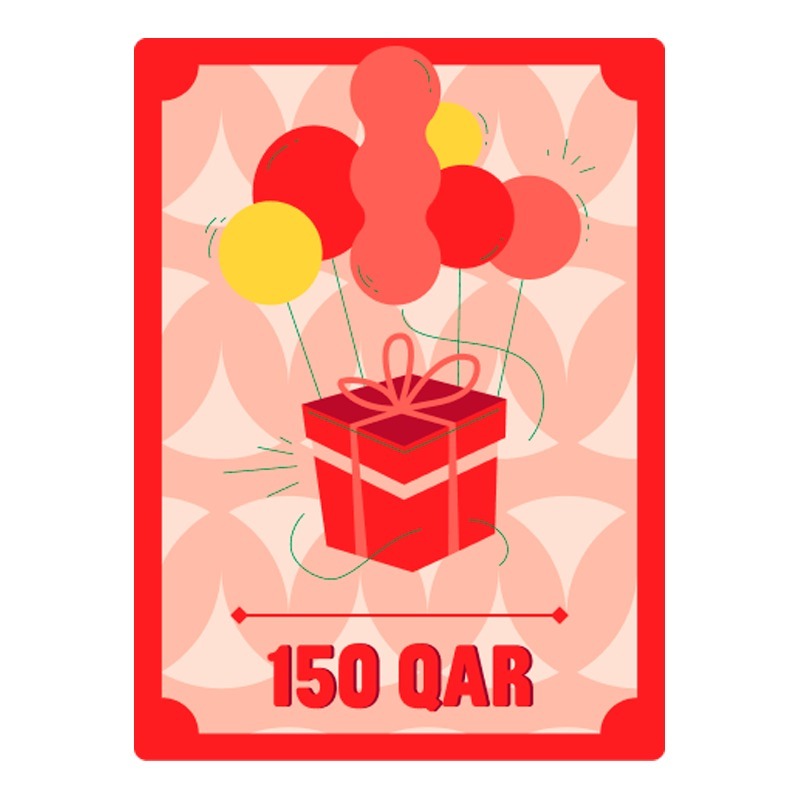 كوبون هدية رقمية 150 ر. ق