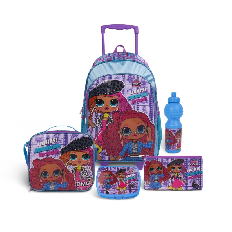 LOL Surprise Stylish Queens 5-in-1 18-Inch Wheel School Set