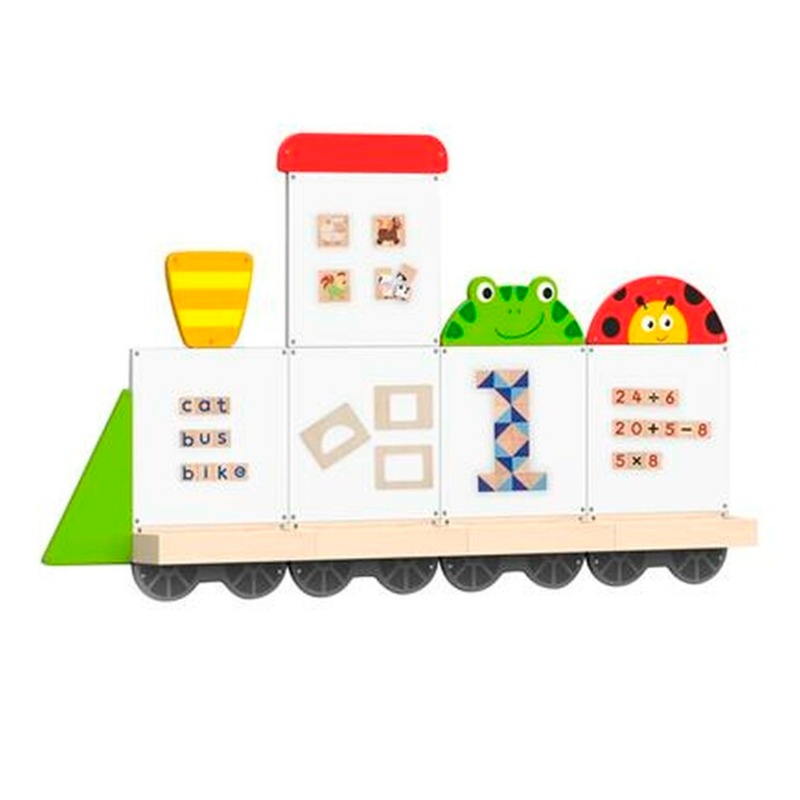 Viga Train Shape Magnetic Board Building Kit
