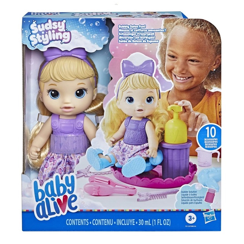 Baby Alive - Sudsy Styling Doll Blonde Hair