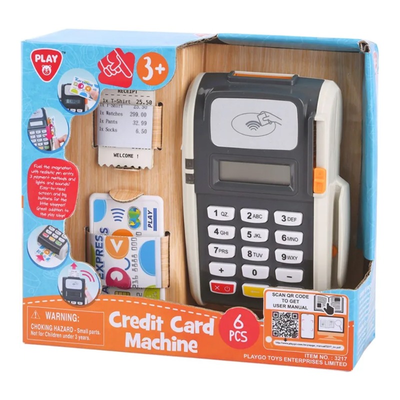 Playgo Credit Card Machine B/O - 6 Pcs