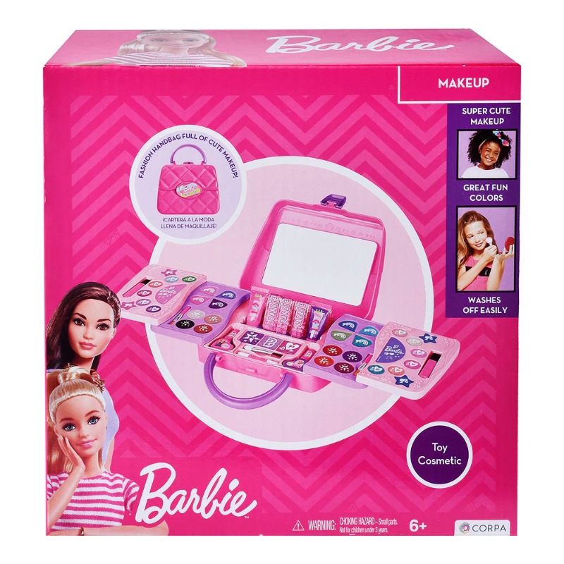 Barbie 5 Decks Sliding Handbag With Makeup Set