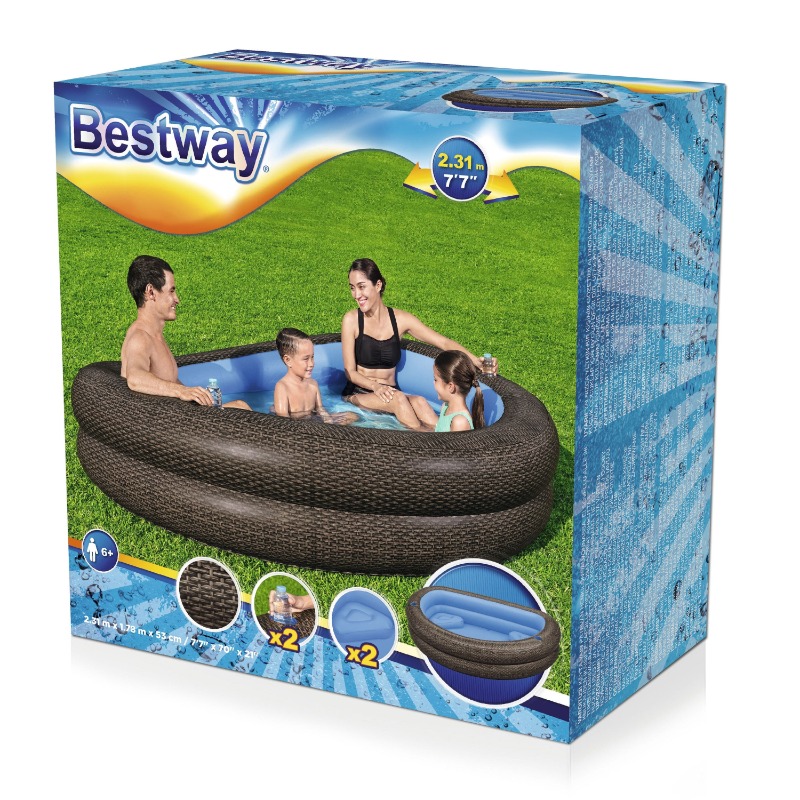Bestway Family Pool Tru Print Wicker