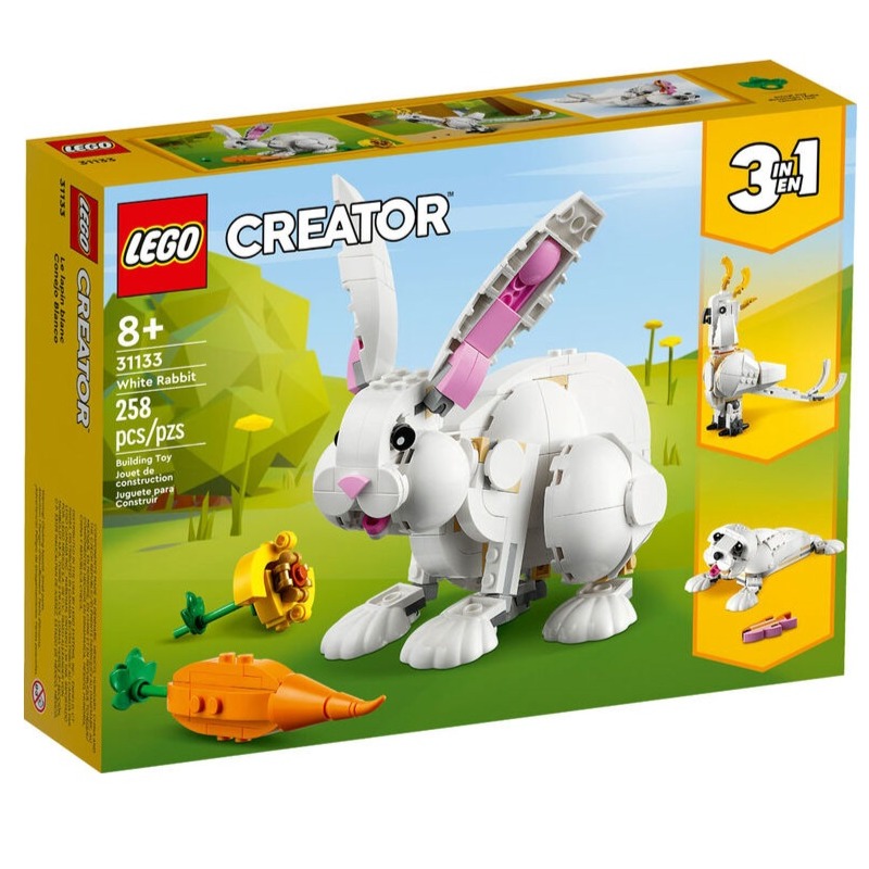 LEGO Creator 3in1 White Rabbit Building Toy Set - 258 Pcs 31133