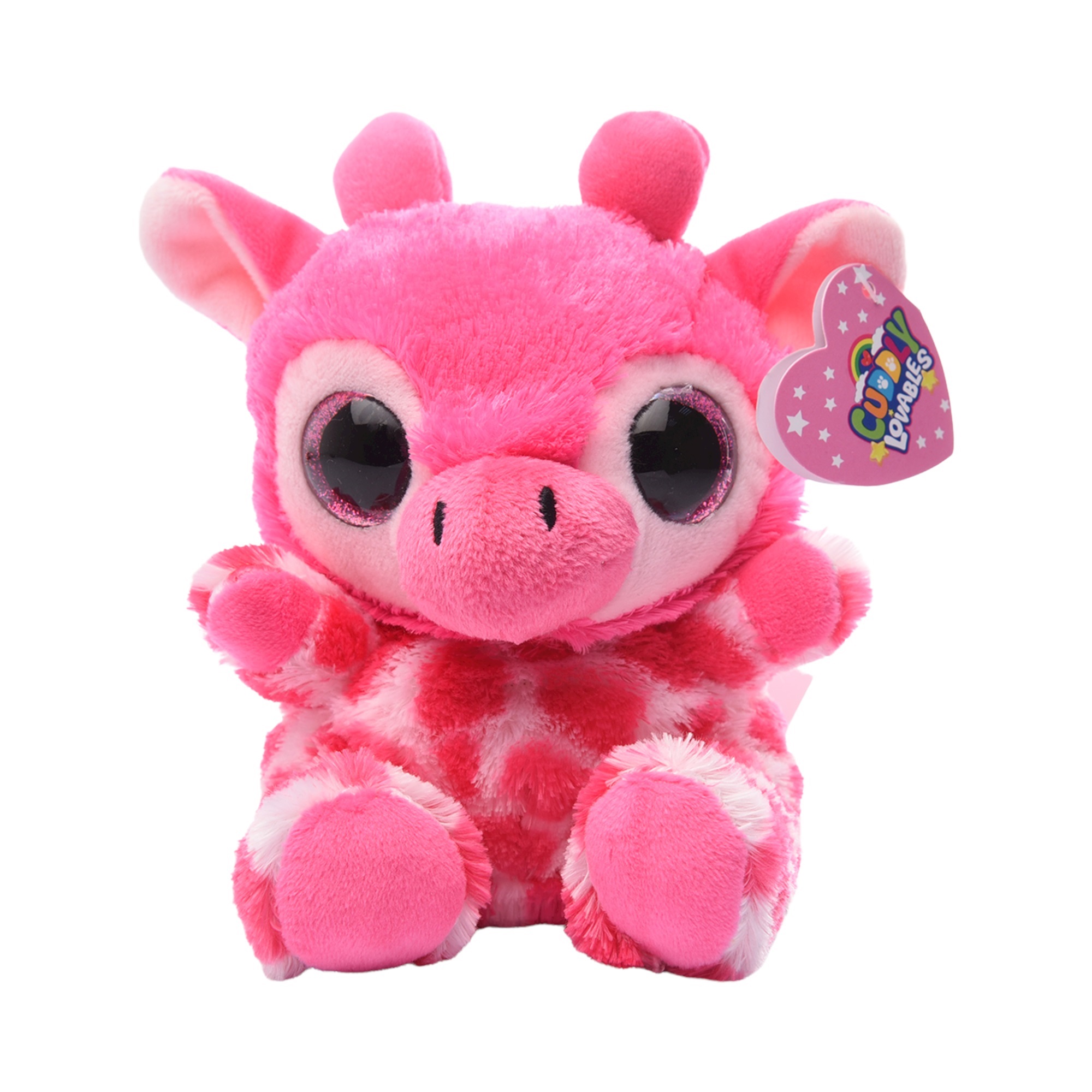 Cuddly Loveables Pink Giraffe Plush Toy 15cm