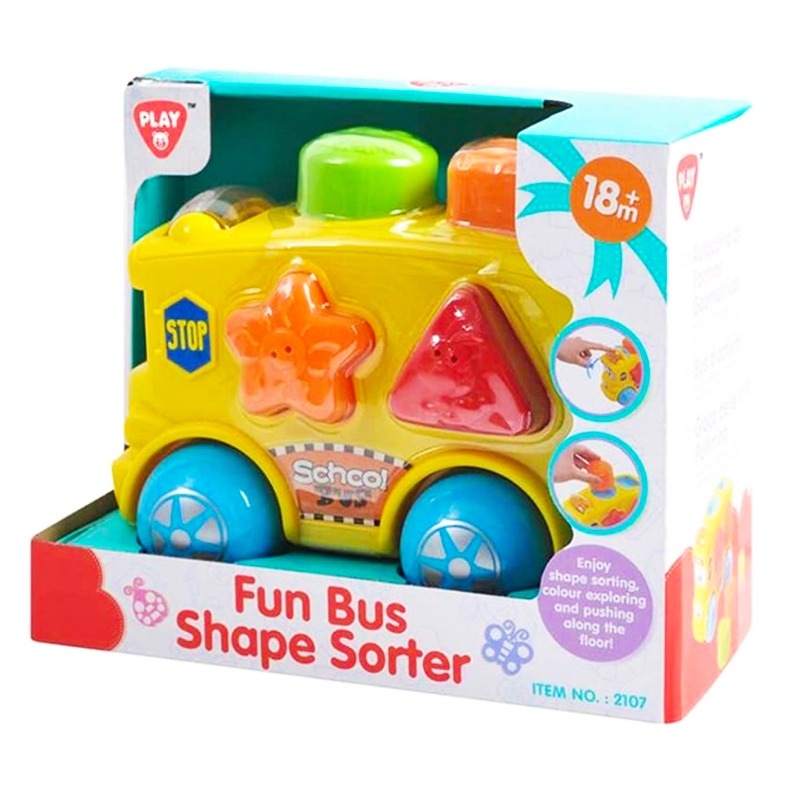 Play Go - Fun Bus Shape Sorter Yellow