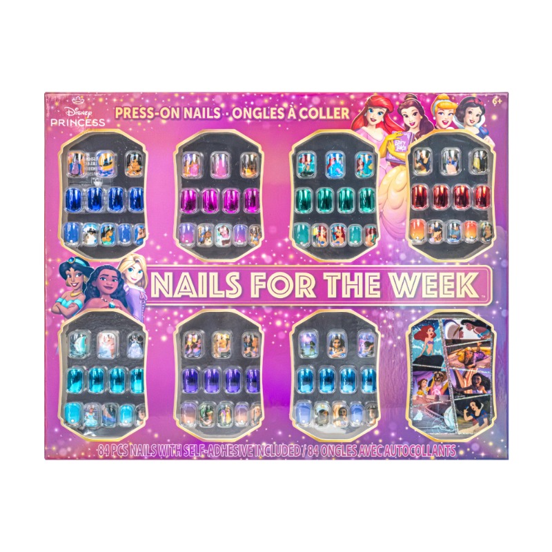 Disney Press On Nails Set For Kids - 84 Pcs
