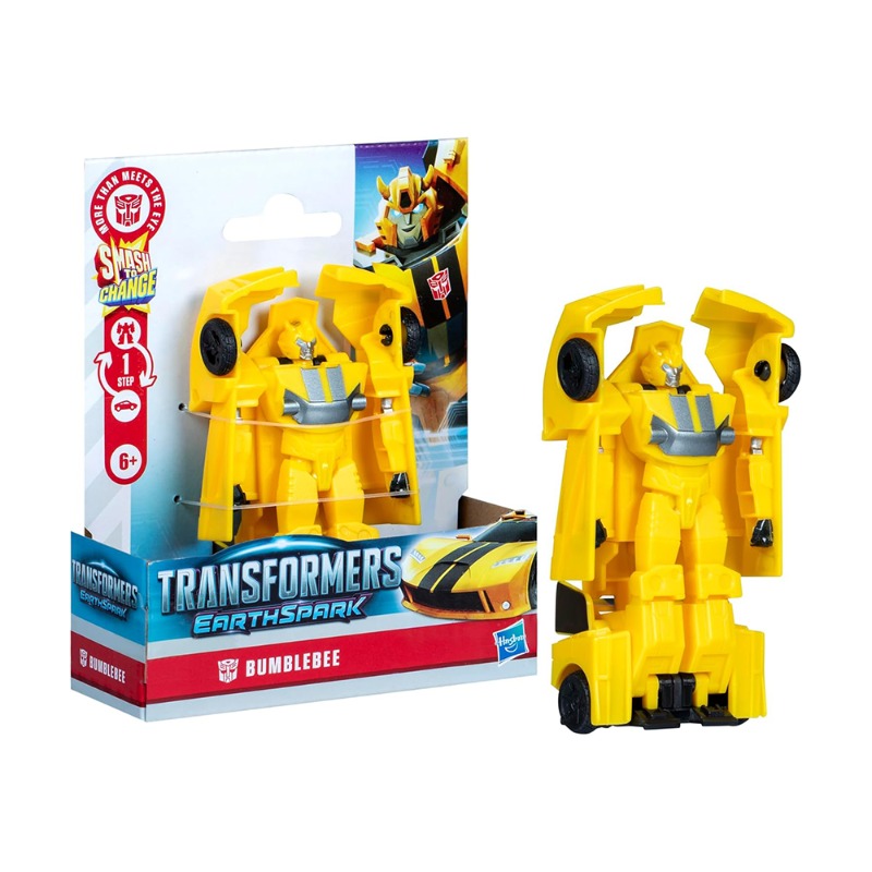 Transformers Earth Spark 1-Step Smash Changers Bumblebee