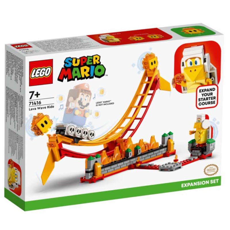 LEGO Super Mario Lava Wave Ride Expansion Set Building Toy Set - 218 Pcs