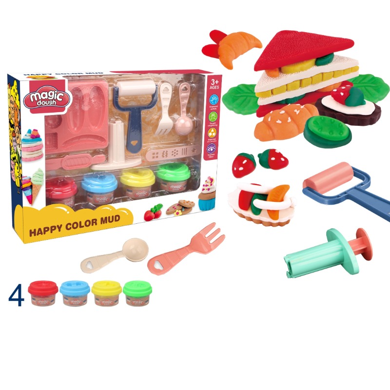 Magic Dough Happy Colored Mud - Pancakes