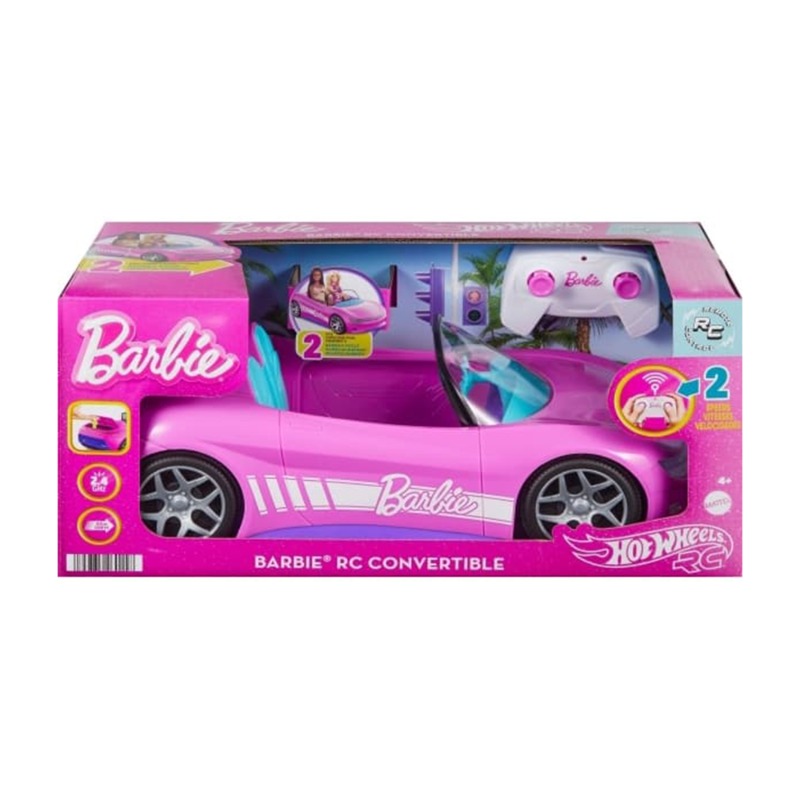 Hot Wheels R/C Barbie Pink Convertible