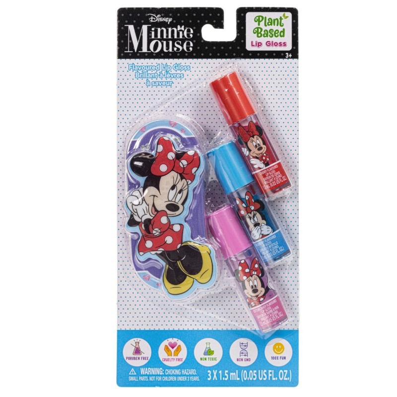 Disney-Minnie Mouse 3 Pk Lip Gloss