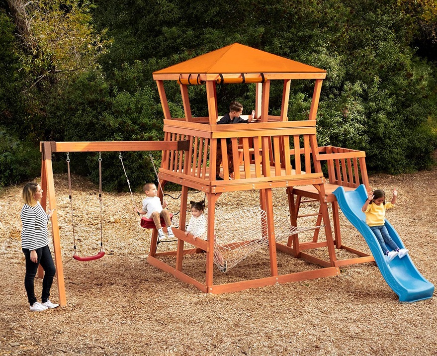 Adventures Grizzly Little Tikes Wooden Climbing Frame Dabdoob