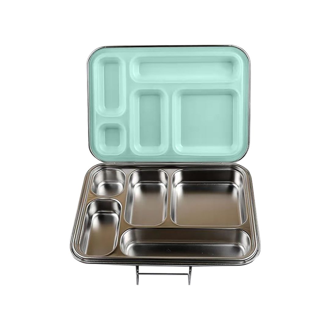 Bonjour Stainless Steel Lunch Box - Green Inside